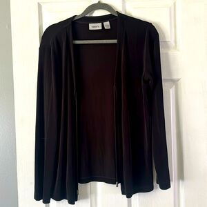 VINTAGE Tie Front Cardigan in Black